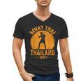 Muay Thai Thailand 1968 Slogan Sport Men's V-Neck T-Shirt, trending gift
