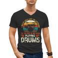 Musician Drummer Music Lover Drum Kit Men's V-Neck T-Shirt, trending gift