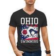 Ohio Flag Swimming Team Swim Swimmer US State Men's V-Neck T-Shirt, trending gift