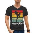 Retro Muay Thai Vintage MMA Martial Arts Thailand Boxing Men's V-Neck T-Shirt, trending gift Retro Muay Thai Vintage MMA Martial Arts Thailand Boxing Men's V-Neck T-Shirt, trending gift