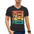 Retro Vintage Swimming For Swimmers Men's V-Neck T-Shirt, trending gift