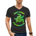 Sea Turtle Just Keep Swimming Ocean Beach Vacation Men's V-Neck T-Shirt, trending gift Sea Turtle Just Keep Swimming Ocean Beach Vacation Men's V-Neck T-Shirt, trending gift