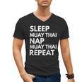 Sleep Nap Muay Thai Repeat Lover Martial Arts Men's V-Neck T-Shirt, trending gift