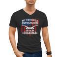 Swim Grandma Tshirt US American Flag Swimming Tee Men's V-Neck T-Shirt, trending gift Swim Grandma Tshirt US American Flag Swimming Tee Men's V-Neck T-Shirt, trending gift