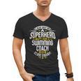 Swimming Coach TShirt Idea Superhero Swimming Shirt Men's V-Neck T-Shirt, trending gift