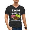 Swimming Donut Men Women Swimmer Sports Athlete Men's V-Neck T-Shirt, trending gift