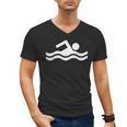 Swimming Symbol Men's V-Neck T-Shirt, trending gift Swimming Symbol Men's V-Neck T-Shirt, trending gift