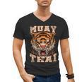 Tiger Asia Ninja Muay Thai Men's V-Neck T-Shirt, trending gift