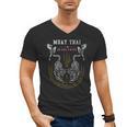 Twin Tiger Sak Yant Muay Thai Fighter Tee Martial Art Men's V-Neck T-Shirt, trending gift