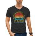 Never Underestimate An Old Man With a Canoe Retro Sleeveless Men's V-Neck T-Shirt, trending gift