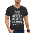 Vintage World'S Okayest Drummer Drum Kit Men's V-Neck T-Shirt, trending gift Vintage World'S Okayest Drummer Drum Kit Men's V-Neck T-Shirt, trending gift