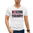 Boxing Less Costly Than Therapy Muay Thai Boxing Men's V-Neck T-Shirt, trending gift