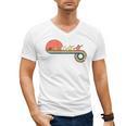 Canoe Retro Vintage Sunset Rainbow Raglan Baseball Tee Men's V-Neck T-Shirt, trending gift
