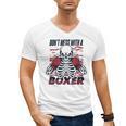 Don't Mess With A Boxer Kickboxer Fan Muay Thai Boxing Men's V-Neck T-Shirt, trending gift