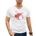 Drum Kit Drummer Band Musical Instrument Rock Music Men's V-Neck T-Shirt, trending gift