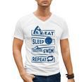 Eat Sleep Swimming Repeat Swimming Men's V-Neck T-Shirt, trending gift Eat Sleep Swimming Repeat Swimming Men's V-Neck T-Shirt, trending gift