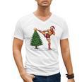 Festive Muay Thai Santa Christmas Men's V-Neck T-Shirt, trending gift