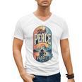 Find Peace Paddle On Canoe Mountain Sunset Men's V-Neck T-Shirt, trending gift Find Peace Paddle On Canoe Mountain Sunset Men's V-Neck T-Shirt, trending gift