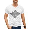 Sak Yant Muay Thai MMA Tattoo Twin Tiger Martial Art Boxing Men's V-Neck T-Shirt, trending gift