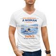 Swimming Never Underestimate A Woman Swim In Her Seventies Men's V-Neck T-Shirt, trending gift Swimming Never Underestimate A Woman Swim In Her Seventies Men's V-Neck T-Shirt, trending gift
