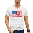 Vintage American Flag Swim Team Swimmer Funny Swimming Gift Men's V-Neck T-Shirt, trending gift