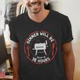 Bbq Dad Meat Smoker Dinner Will Be Ready In 18 Hours Men's V-Neck T-Shirt