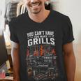 BBQ Dad Smoking Meat Smoker Barbecue Smoker Men's V-Neck T-Shirt