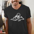 Breaststroke Swimming Stylized Design For Swimmers Men's V-Neck T-Shirt Breaststroke Swimming Stylized Design For Swimmers Men's V-Neck T-Shirt