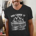 Canoeing Canoe Men's V-Neck T-Shirt Canoeing Canoe Men's V-Neck T-Shirt
