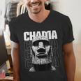 Chama MMA Mixed Martial Arts Fan Muay Thai Kickboxing Men's V-Neck T-Shirt Chama MMA Mixed Martial Arts Fan Muay Thai Kickboxing Men's V-Neck T-Shirt