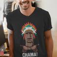 Chama Paotan MMA Fan JJB Boxing Muay Thai Kickboxing Men's V-Neck T-Shirt