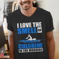 Cool Swimming Art Men Women Swimmer Swim Lover Pool Chlorine Men's V-Neck T-Shirt Cool Swimming Art Men Women Swimmer Swim Lover Pool Chlorine Men's V-Neck T-Shirt