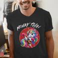 Cute Thai Boxing And Muay Thai Unicorn Men's V-Neck T-Shirt Cute Thai Boxing And Muay Thai Unicorn Men's V-Neck T-Shirt