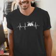 Drum Kit Cardiogram Drum Musician ECG Men's V-Neck T-Shirt Drum Kit Cardiogram Drum Musician ECG Men's V-Neck T-Shirt