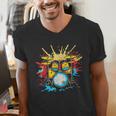Drum Kit Steamwave Music Band Men's V-Neck T-Shirt Drum Kit Steamwave Music Band Men's V-Neck T-Shirt
