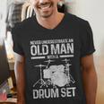 Drummer Drum Kit Vintage Drummer Men's V-Neck T-Shirt Drummer Drum Kit Vintage Drummer Men's V-Neck T-Shirt