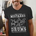 Drummer Music Drum Kit Men's V-Neck T-Shirt