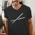 Drumsticks Drum Kit Men's V-Neck T-Shirt Drumsticks Drum Kit Men's V-Neck T-Shirt