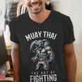 Elephant Muay Thai Kickboxing And Elephant Thai Boxing Men's V-Neck T-Shirt Elephant Muay Thai Kickboxing And Elephant Thai Boxing Men's V-Neck T-Shirt