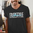 Freestyle Swimming Men's V-Neck T-Shirt