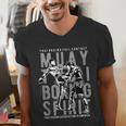 Full Contact Thai Boxing Association Of America Muay Thai Men's V-Neck T-Shirt
