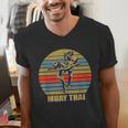 Great Muay Thai Kickboxing Martial Artist Thailand Men's V-Neck T-Shirt Great Muay Thai Kickboxing Martial Artist Thailand Men's V-Neck T-Shirt