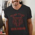 Great Muay Thai Tiger Kickboxing Martial Artist Men's V-Neck T-Shirt