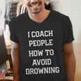 HILARIOUS TEACHER QUOTE SWIMMING COACH SWIM INSTRUCTOR Men's V-Neck T-Shirt HILARIOUS TEACHER QUOTE SWIMMING COACH SWIM INSTRUCTOR Men's V-Neck T-Shirt