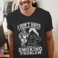 I'm Just A Drinker With A Smoking Problem Grilling BBQ Dad Men's V-Neck T-Shirt