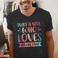 Just a Girl Who Loves Muay Thai Men's V-Neck T-Shirt