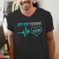 Just Keep Swimming For Swimmers Divers Diving Retro Men's V-Neck T-Shirt Just Keep Swimming For Swimmers Divers Diving Retro Men's V-Neck T-Shirt