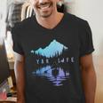 Kayak Kayak Vintage Mountains Canoe Kayak Men's V-Neck T-Shirt Kayak Kayak Vintage Mountains Canoe Kayak Men's V-Neck T-Shirt