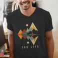 Kayak Vintage Retro Mountains Canoe Kayak Kayak Kayak Men's V-Neck T-Shirt