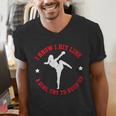I Know I Hit Like A Girl Try To Keep Up Muay Thai Boxing Men's V-Neck T-Shirt